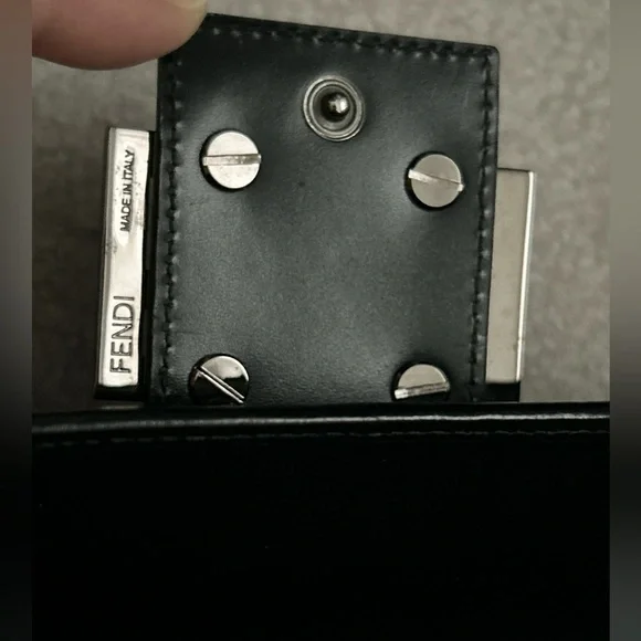 ❗️SOLD❗️ NEW Y2K Fendi Zucchino Black Continental Monogram FF Canvas Long Wallet - Picture 7 of 12